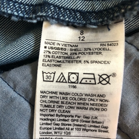 GAP Curvy Skinny Jeans Sz 8 - Picture 11 of 11